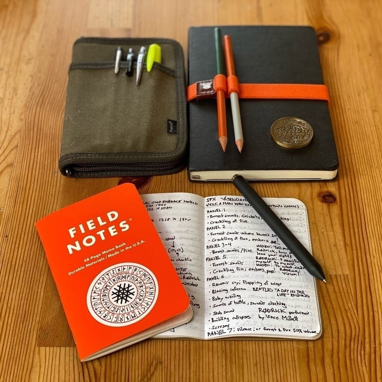 Notebooks, Pens and Pencils